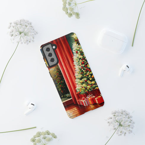 Christmas Tree in Cozy Holiday Home - Impact Resistant Phone Case